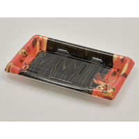 エフピコ 発泡トレー MTD20-12平ヨコ 本体 舞姫赤 40782013 1袋(50個)（直送品）