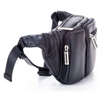 スワン　牛革　ウエストバッグ　ブラック　5041　1個（直送品）