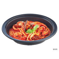 エフピコ 麺容器 DLV楕円24-18(60)MSD 黒 本体 7E241860 1袋(50個)（直送品）