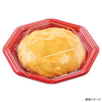 エフピコ 惣菜容器 MFPグラブ八角18-18 本体 M赤黒 4M951818 1ケース(600個(50個×12)（直送品）