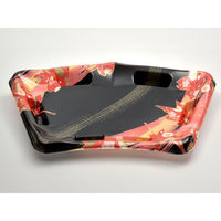 エフピコ 寿司容器 扇皿29-19(V1) 本体 風花赤 4C392299 1袋(50個)（直送品）