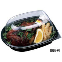 エフピコ 軽食容器 RC-10 本体 ハイブラック 7E000010 1袋(10個)（直送品）