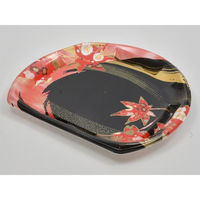 エフピコ 寿司容器 半月皿26-22 本体 風花赤 45232622 1ケース(600個(50個×12)（直送品）