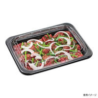 エフピコ 発泡トレー BOX-30-23(45) 本体 黒 44133023 1ケース(300個(25個×（直送品）