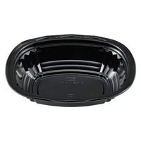 エフピコチューパ どんぶり容器 CY-丼 小判大N 黒本体 CP520398 1袋(50個)（直送品）