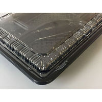 エフピコチューパ 弁当容器 CY-2-1 黒セット(エコOP) CP520364 1袋(50個)（直送品）
