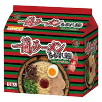 一蘭ちぢれ麺 赤い秘伝の粉付 5食 133g 1セット（1袋×6） 一蘭