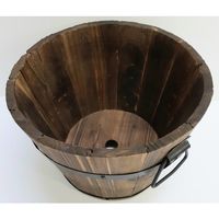 加藤伝蔵商店 伝蔵 焼杉プランター深型φ26 P283 1セット(6個) 430-6691（直送品）