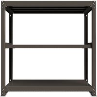 ICHIMAI 重量ボルトレスラック 段荷重1000Kg H1500×W1500×D600 天地3段 単体グレー TH1000-556T3（直送品）