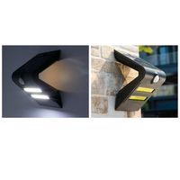 壁用ソーラーセンサーライト 明暗プラス人感センサータイプ センサーライト壁用 T20 黒 137×96×85mm 352131 1個（直送品）