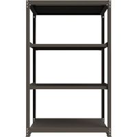 ICHIMAI 重量ボルトレスラック 段荷重1000Kg H2400×W1500×D750 天地4段 単体グレー TH1000-857T4（直送品）