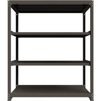 ICHIMAI 重量ボルトレスラック 段荷重1000Kg H2100×W1800×D900 天地4段 単体グレー TH1000-769T4（直送品）