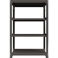 ICHIMAI 重量ボルトレスラック 段荷重1000Kg H1800×W1200×D600 天地4段 単体グレー TH1000-646T4（直送品）
