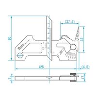 新潟精機 溶接ゲージ 一般校正付 WG-3 1個 64-3180-70（直送品）