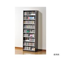 オークス タンデムCDストッカー 59×37×180cm ウォルナットダーク TCS590D 1個 62-9938-29（直送品）
