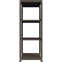 ICHIMAI 重量ボルトレスラック 段荷重1000Kg H2400×W900×D750 天地4段 単体グレー TH1000-837T4（直送品）
