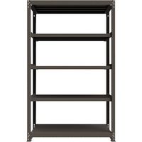 ICHIMAI 重量ボルトレスラック 段荷重1000Kg H2400×W1500×D600 天地5段 単体グレー TH1000-856T5（直送品）