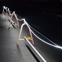 日本緑十字社 LEDロープライト片面発光タイプ PKLーS10 発光色:白 幅13mm×厚さ7mm×長さ10m 275012 1巻（直送品）