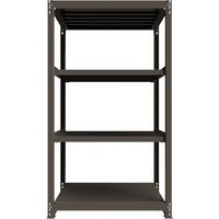 ICHIMAI 重量ボルトレスラック 段荷重1000Kg H2100×W1200×D900 天地4段 単体グレー TH1000-749T4（直送品）