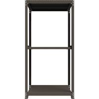 ICHIMAI 重量ボルトレスラック 段荷重1000Kg H2400×W1200×D750 天地3段 単体グレー TH1000-847T3（直送品）