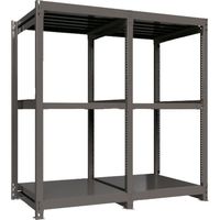 ICHIMAI 重量ボルトレスラック 段荷重1000Kg H1800×W900×D900 天地3段 連結グレー TH1000-639R3（直送品）