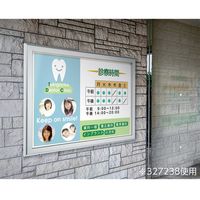 日本緑十字社 壁面掲示板 屋外用 OB1200 900×1200×44.5mm 327238 1台（直送品）