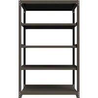 ICHIMAI 重量ボルトレスラック 段荷重1000Kg H2400×W1500×D750 天地5段 単体グレー TH1000-857T5（直送品）