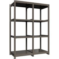 ICHIMAI 重量ボルトレスラック 段荷重1000Kg H2400×W900×D750 天地4段 連結グレー TH1000-837R4（直送品）