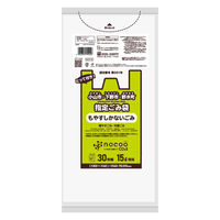 ゴミ袋 小山市・下野市・野木町指定 nocoo とって付き 白半透明 15L 30枚入 5パック 0.015mm 日本サニパック