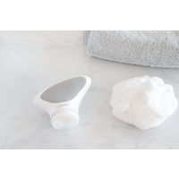 電動シリコーンフェイスブラシ グレー MS-103GY 1個 トリコインダストリーズ