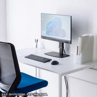 サンワサプライ 卓上モニタースタンド(回転・上下昇降) CR-LAD101BK 1個（直送品）