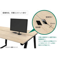 【車上渡し】アール・エフ・ヤマカワ チルト フリーアドレステーブル 幅3600mm RFCLT-3612NA-BL 1台（直送品）