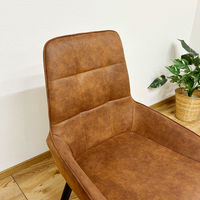 【軒先渡し】後藤家具物産 回転チェアー ブラウン DC-RKKA-BR 1セット(2脚入)（直送品）