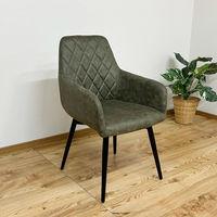 【軒先渡し】後藤家具物産 肘付回転チェアー グリーン DC-CRP-GR 1セット(2脚入)（直送品）