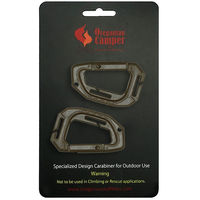 Oregonian Camper(オレゴニアンキャンパー) タクティカルカラビナ コヨーテ OCA803CY 1セット(2個入×4)（直送品）