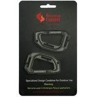 Oregonian Camper(オレゴニアンキャンパー) タクティカルカラビナ ロデングリーン OCA803GR 1セット(2個入×4)（直送品）