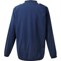 DESCENTE(デサント) バレーボール ピステシャツ 長袖プラクティスピステ L ネイビー×ホワイト DVB3312B 1枚（直送品）