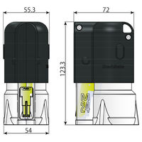 シヤチハタ ボルトラインN M24用本体(カートリッジ別売) XBL-M24N 1個