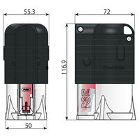 シヤチハタ ボルトラインN M22用本体(カートリッジ別売) XBL-M22N 1個