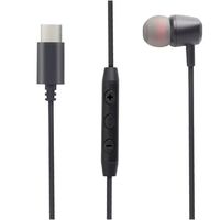 FSC 片耳式Type-Cイヤホン＜ブラック＞ FS-CEMM02-BK 1個