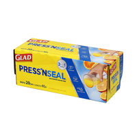 グラッド（GLAD）プレス＆シール フードラップ ミニ 20cm×40m 小分け保存 冷凍可 1本 日本アクセス