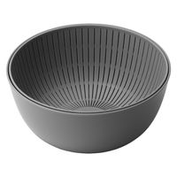 Like-it（ライクイット） 米とぎにも使えるザルとボウル グレー 日本製 1個