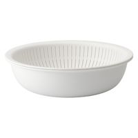 Like-it（ライクイット） 米とぎにも使えるザルとボウル 浅型 ホワイト 日本製 1個