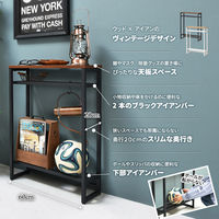 【軒先渡し】B.Bファニシング メラミン コンソールテーブル 幅600×奥行200×高さ800mm グレー ONHT-0077GRY 1台（直送品）