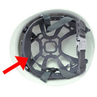 ミドリ安全 交換用ヘルメット用・ソフト汗取り(1枚) 4007100519 1枚