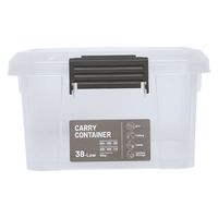 グリーンパル キャリーコンテナ 38ロー クリア 16入 CC-409 1箱(16個入)（直送品）