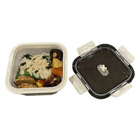 富士商 Felio たためるシリコン保存&ランチBOX(角型) 500ml F21691 1箱（直送品）