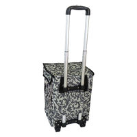 富士商 Felio スマートショッピングバッグ エッグホルダー付 アラベスク F21813 1袋（直送品）