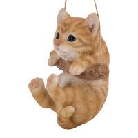 ウービア 茶トラ猫 ぶら下がり オーナメント H16539-1 1個（直送品）