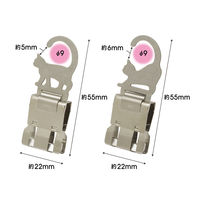 トーキン ぶら下げられるスライドクリップ 猫 L グレー BSC-L2N-GR 1セット(5個)（直送品）